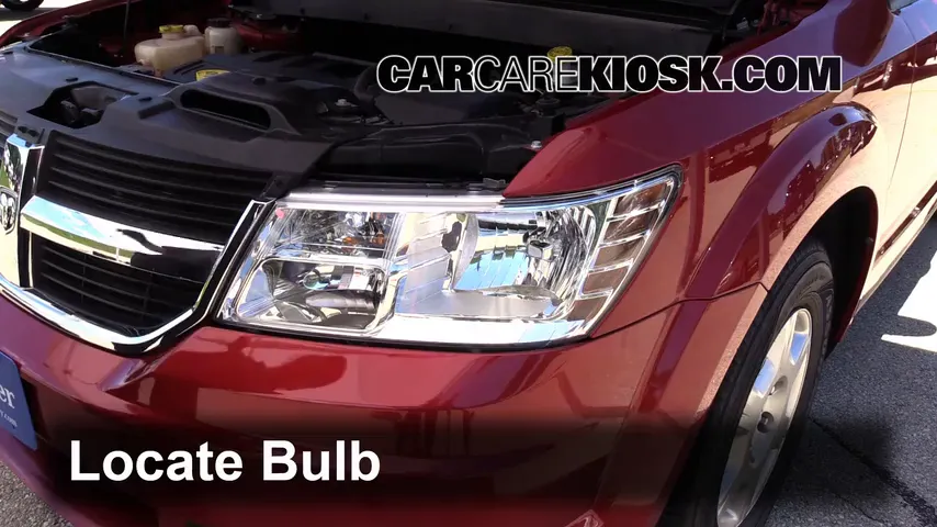 2009 Dodge Journey SE 2.4L 4 Cyl. Lights Headlight (replace bulb)